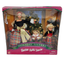 Vintage 1998 Holiday Sisters # 19809 Barbie Kelly Stacie Doll Mattel Nos New Box - £43.77 GBP