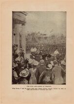 Antique 1910 Print The Life Of King Edward VII and Career of King George... - $29.08 CAD