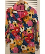 Vintage Floral Button Blazer Just in Time Size M - £38.66 GBP