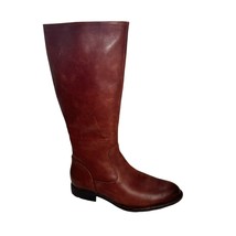 BØRN North Dress Boots Knee High Womens 8.5 M Siena Brown Leather Zip - £34.05 GBP