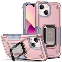 for iPhone 15 Pro (Color: Rose Gold) Ring Holder Hard Back Hard Silicon ... - $45.00