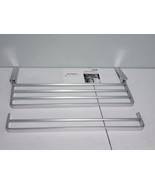 Rack Bathroom Lavatory Towel Rack w/ 2 Towel Bars Holder  24&quot; Brushed Sa... - $51.26 CAD