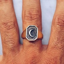 Anillo de luna creciente, anillo de plata 925, joyería de luna creciente,... - £55.53 GBP