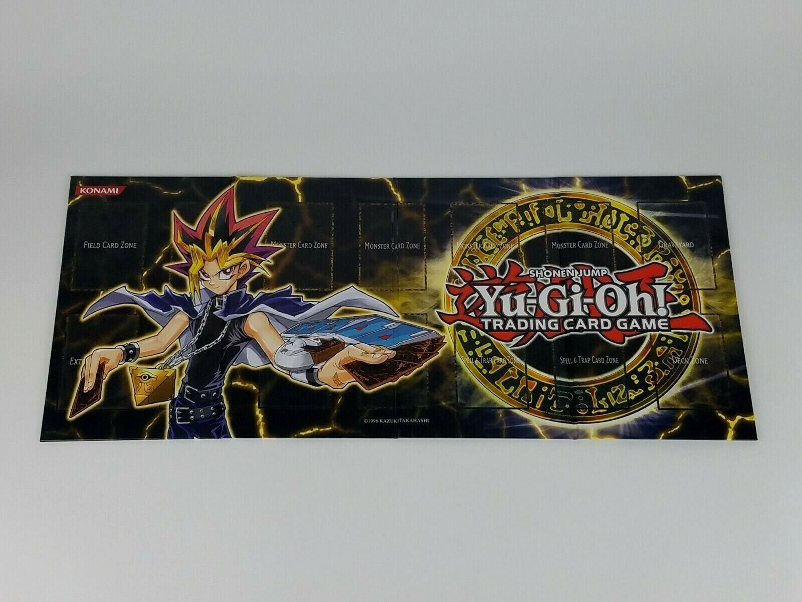 Yu-Gi-Oh Card Game Yugi 1996 Konami Cardboard Folding Playmat Shonen Jump - $15.90