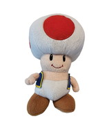 Toad Plush Super Mario Bros Nintendo Licensed 8 in Plush Toy Animal Doll... - £16.42 GBP