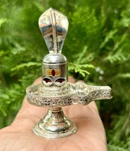 999 Pure Silver Shivling Shiva Lingam, Naag Snake, Shiv Puja Jaldhari Yoni 35 gm - $93.09