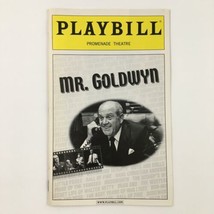 2002 Playbill The Promenade Theatre Michael Gardner Present Mr. Goldwyn - $14.20