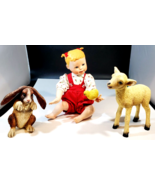 Ashton-Drake Galleries Porcelain Doll &quot;Maddi&quot; from the Petting Zoo Sheep... - £38.82 GBP