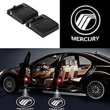 2x Pcs Mercury Logo Wireless Car Door Welcome Laser Projector Shadow LED Light E - £18.48 GBP