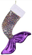 Christmas Stocking 24 Inch Purple Mermaid Tail (a) O30 - £93.47 GBP