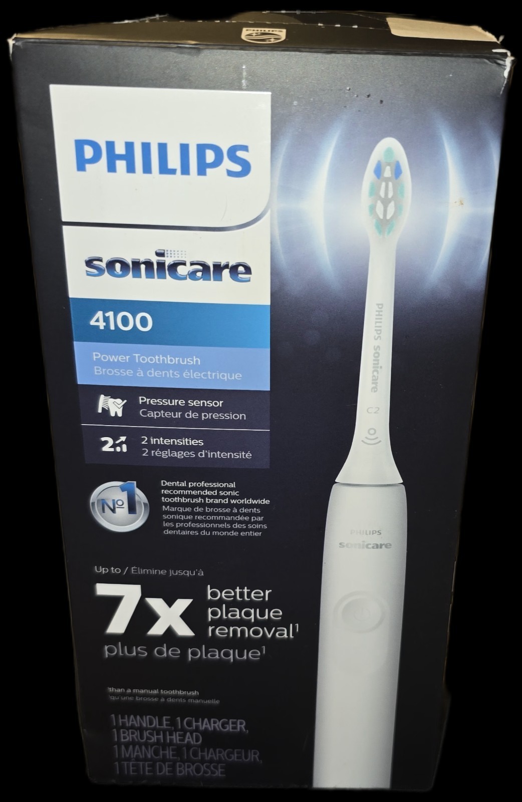 Philips Sonicare 4100 Power Toothbrush 7x White HX3681/24 - $29.99