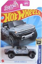 Hot Wheels 2024 GMC Hummer EV, HW Screen Time 10/10 [Gray] Barbie The Mo... - $9.86