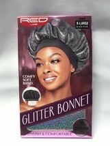 RED BY KISS COMFY SOFT BAND GLITTER BONNET # HQ03 BLACK PEARL - $3.99