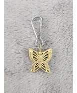 Small Gold Tone  Butterfly Pendant For Bracelet Or Necklace 0.5&quot; - £6.31 GBP