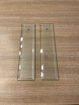 2 Beveled Glass Light Fixture Panels - £9.84 GBP