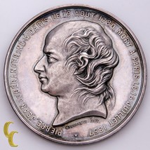 1780-1857 Pierre-Jean de Beranger Commemorative Medal - £121.79 GBP