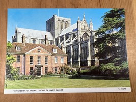 Vintage Postcard, Winchester Cathedral, Home of Mary Sumner, Winchester,... - $4.75