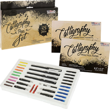 35-Piece Calligraphy Pen Writing Set - 4 Calligraphy Pens, 5 Si - £31.33 GBP