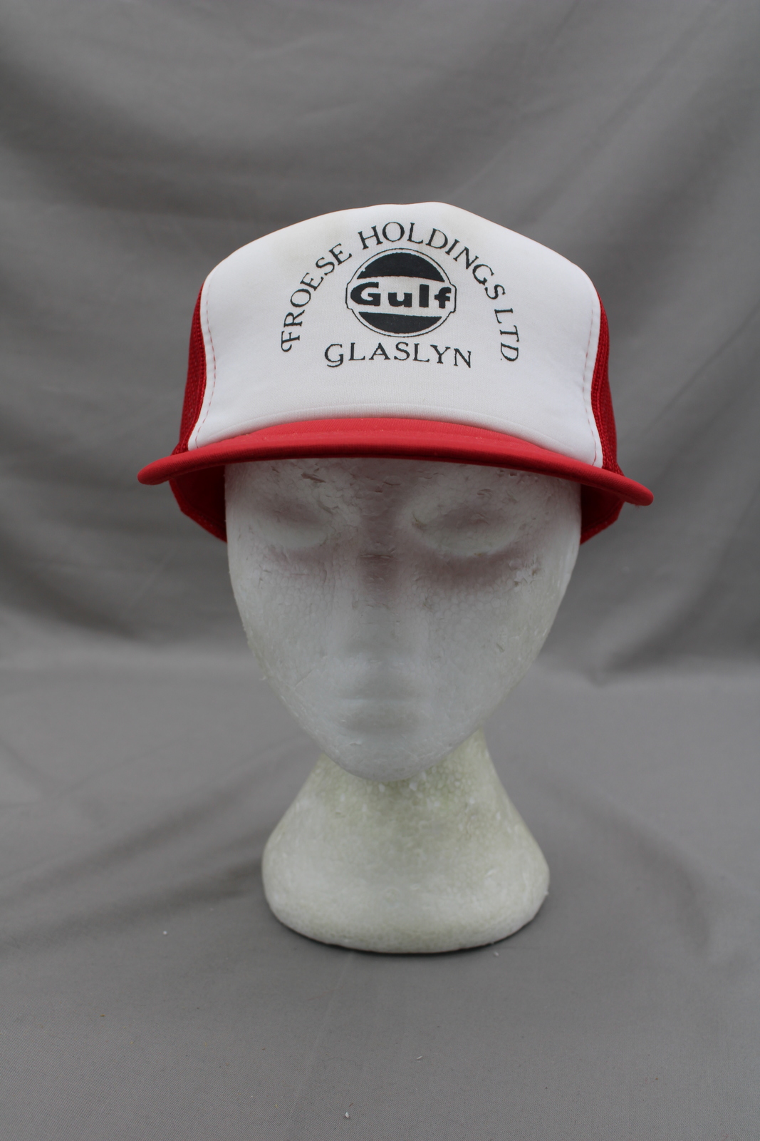Vintage Trucker Hat - Gulf Gas (Frosese Holdings) Glaslyn - Adult Snapback - $29.00