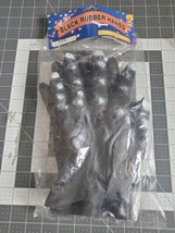 Black Rubber Hands Gorilla Costume Gloves Adult By Rubies Soft Skin New ... - £15.86 GBP