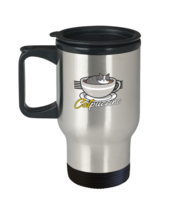 Coffee Travel Mug Funny Catpuccino  - £19.73 GBP