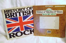 History of Rhythm &amp; Blues and History Of British Rock LP Lot - £19.98 GBP