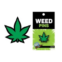 Weed Pin Green Marijuana Leaf - £12.98 GBP
