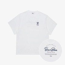 FILA X BTS VOYAGER COLLECTION LOOSE FIT LETTERING T-SHIRTS WHITE XL NWT - £46.42 GBP