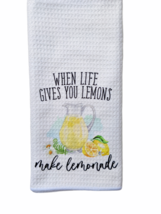 When Lives You Lemons Make Lemonade - Waffle Weave Kitchen Towel - £6.75 GBP