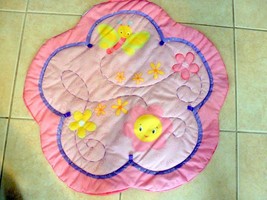 Bright Starts PRETTY IN PINK ACTIVITY GYM MAT Pinks Sun Butterfly - MAT ... - $8.24