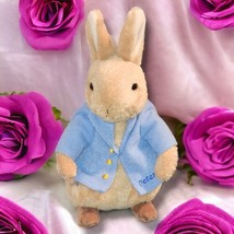 RARE &amp; RETIRED TY BEANIE BABY~THE TALE OF MR RABBIT BUNNY 7&quot;~BLUE LETTER... - $338.90 MXN