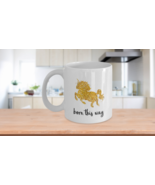 Baby Unicorn - Born This Way - golden white mug - £15.14 GBP