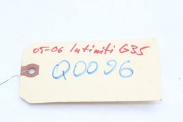 05-06 INFINITI G35 SEDAN FUEL LID DOOR OPENER Q0096 image 12