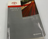 2012 Toyota Prius Owners Manual Handbook OEM I04B03011 - $27.22