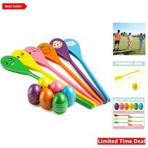Fun &amp; Engaging 12PCS Egg &amp; Spoon Race Set – Ideal for Easter Celebrations - $37.57