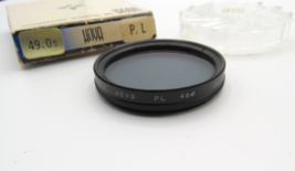 Vintage HOYA Filter - P.L. Polarzing Filter - 49mm Diameter Thread Mount - $11.88