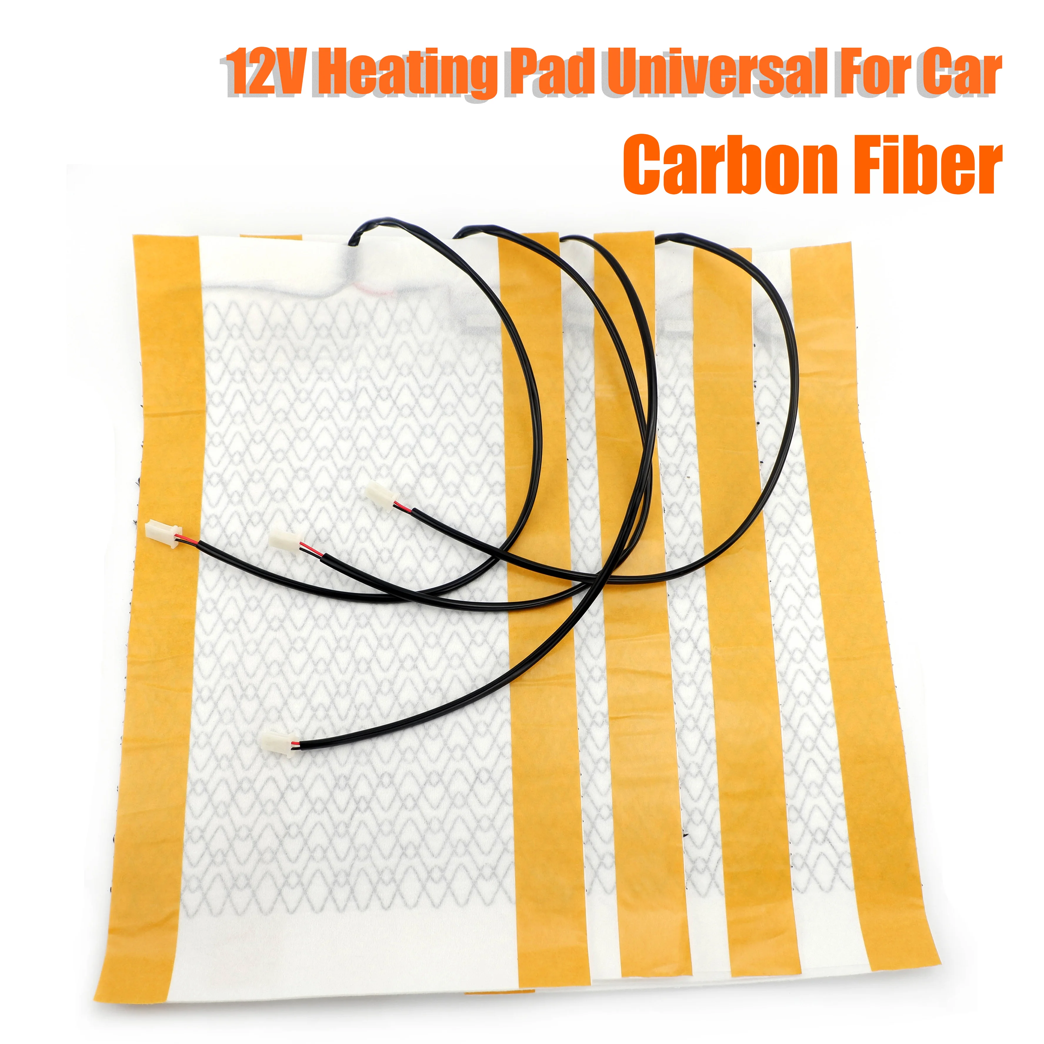 12V 4pcs 2 Set 2pcs 1set 1pc Carbon Fiber Heated Seat heating Heater Pads Winter - £10.82 GBP+