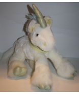 Commonwealth Unicorn White Plush 12&quot; Iridescent Pastel Yarn Mane Stuffed... - $2,567.25 MXN
