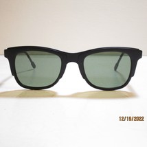 NWT- Italia Independent Jared 0940 009 000 Sunglasses Black Square Green Lenses - £59.71 GBP