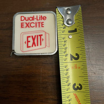 Vintage Barlow Tape Measure Dual-Lite Excite Advertising Pocket Size Metal - £9.40 GBP