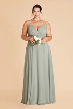 Birdy Grey KAIA DRESS CHIFFON SAGE Curve 1X NEW NWT Bridesmaid Wedding - $671.54 MXN