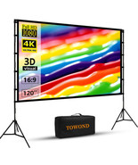 120 inch Portable Projector Screen Indoor Outdoor Projector Screen 16:9 ... - €248,36 EUR
