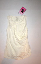 New NWT Womens Marika Bra Top Tank Yoga Pilates XS Off White Shape Tummy... - $44.55