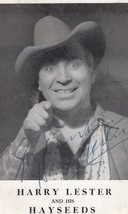 Harry Lester Hand Signed Antique Photo - £7.89 GBP