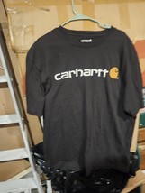 Carhartt T Shirt Loose Fit Mens Black Short Sleeve Tshirt Size L - £7.64 GBP