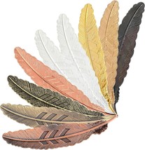 Metal Bookmarks Large Feather Pendants 2 Sided Assorted Lot Wholesale 27pcs - £15.82 GBP