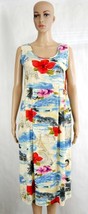 Jams World Janice Midi Dress W334 True Tropique Print Womens Size Small Vintage - £54.52 GBP