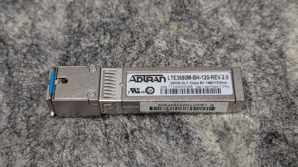ADTRAN LTE3680M-BH-120-REV2.0 Transceiver GPON OLT CLASS B+ 1490/1310nm ... - $27.99+