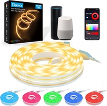 Intelligent Neon Rope Lights: 16.4 Ft Rgbw Color-Changing Flexible Strip - $51.99