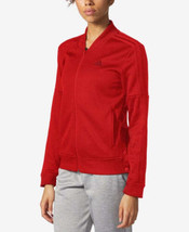 adidas Womens Activewear Snap Side Track Jacket Size Small Color Red - £51.95 GBP